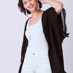 Stella and Dot Black Kimono